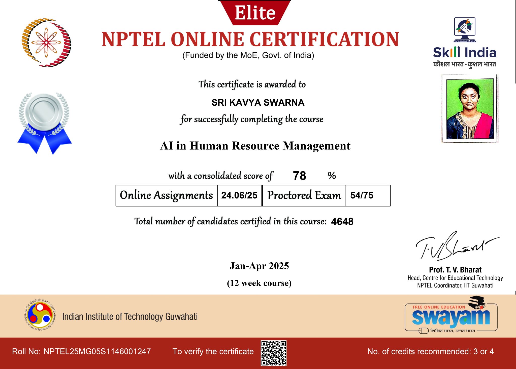 Certificate 1