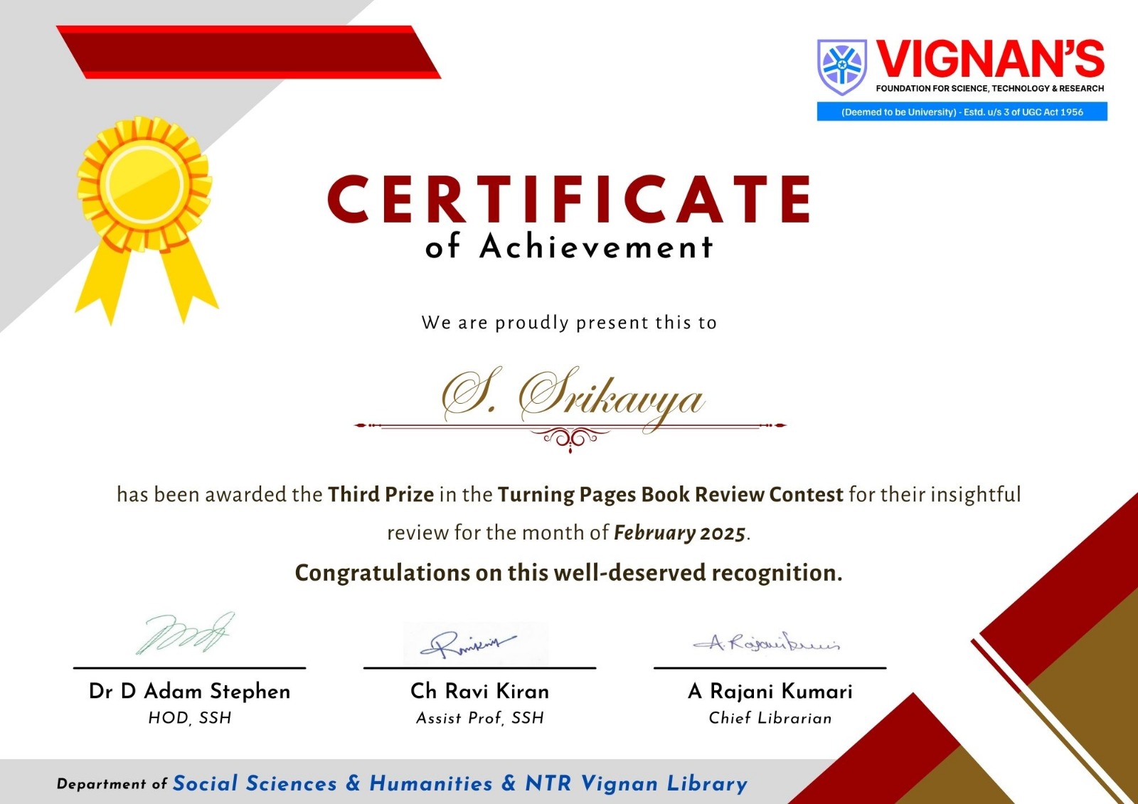 Certificate 25