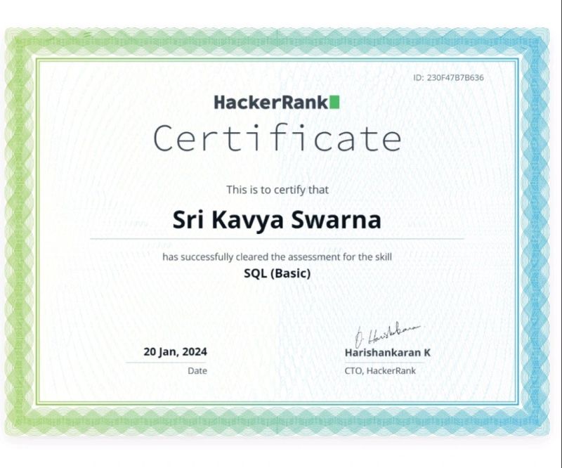 Certificate 6