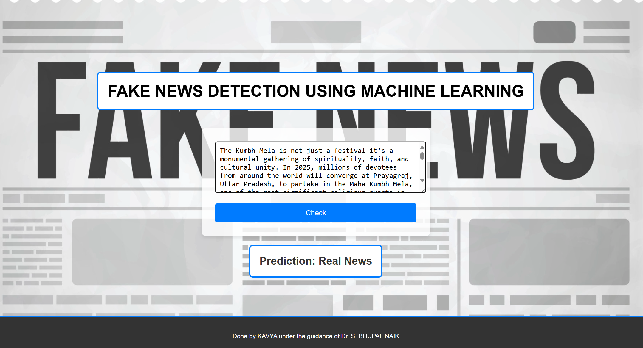 Fake News Detection