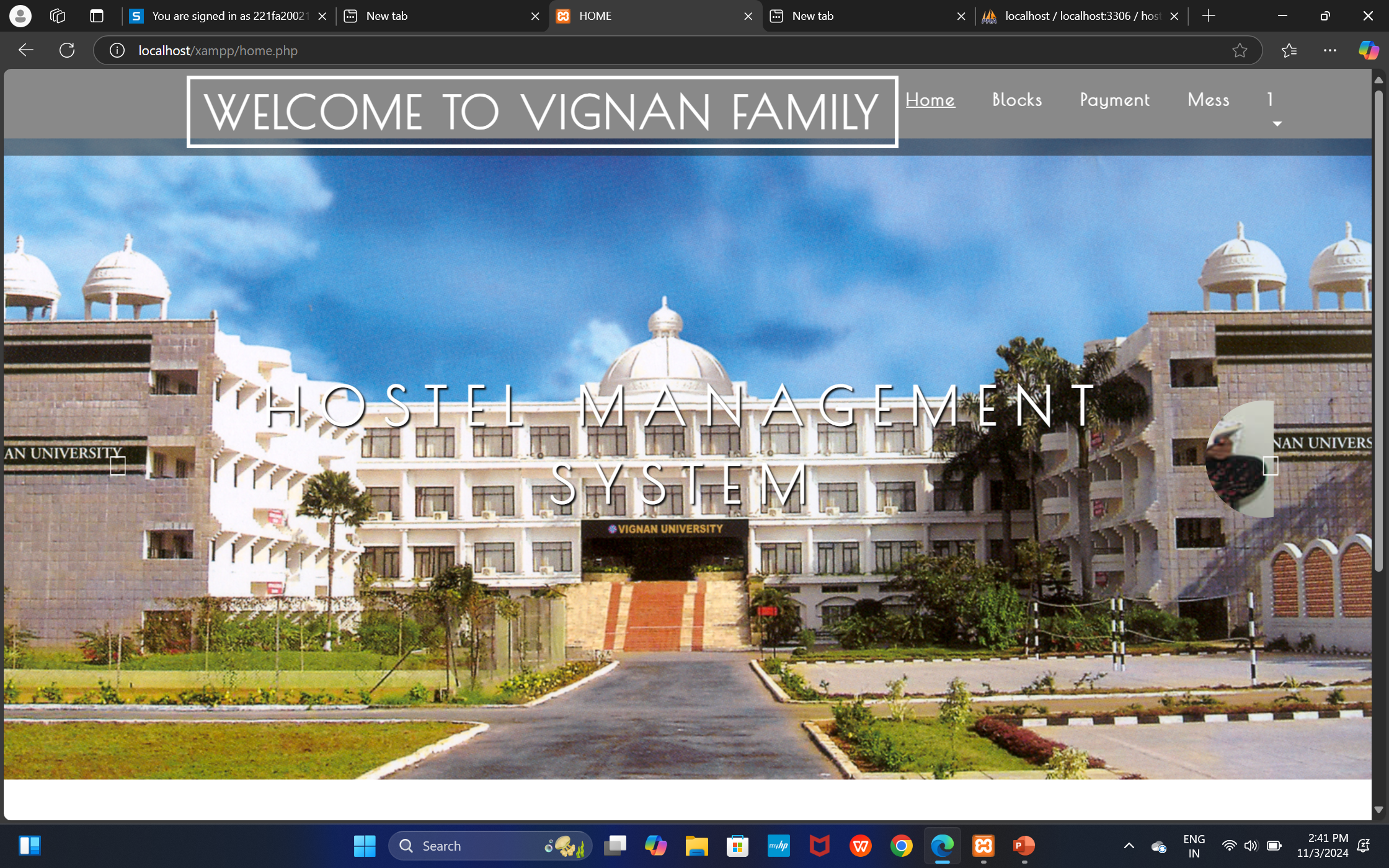 Hostel Management System